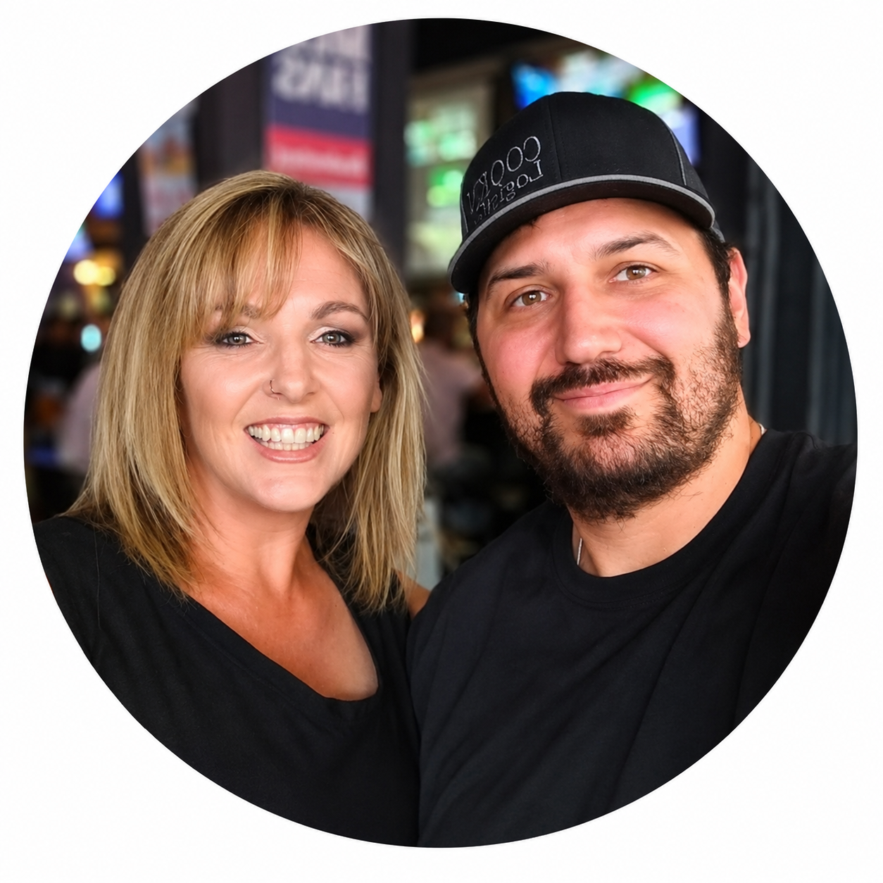 founder icon containrs w wife